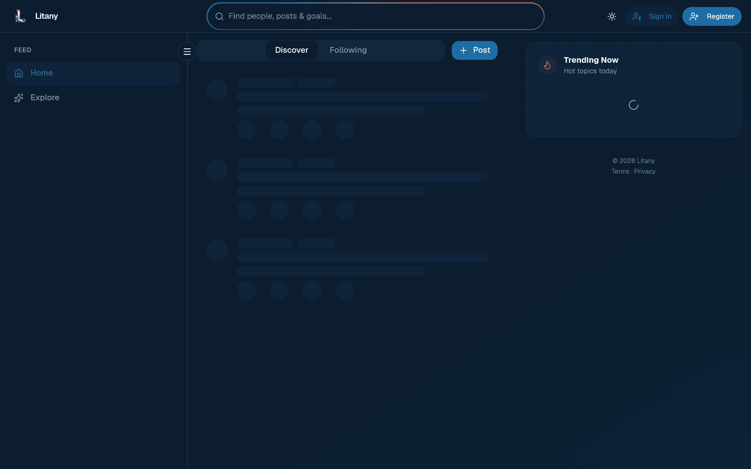 Litany project screenshot